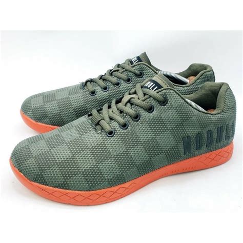 No Bull Shoes Nobull Superfabric Crossfit Trainer Shoes Checkered Army Green Mens Sneakers