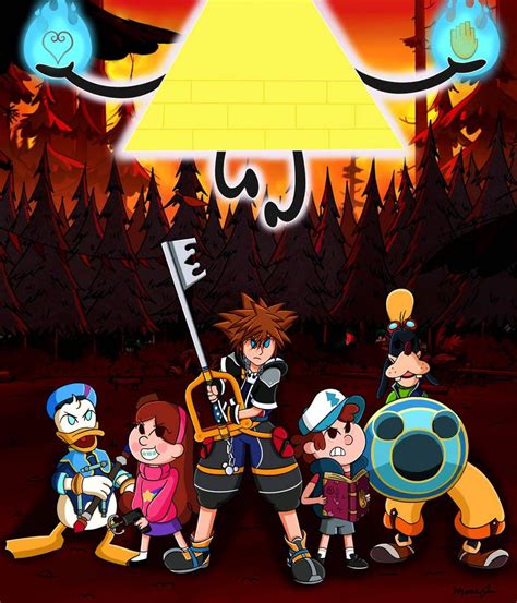 Kingdom Heartsgravity Falls Commission By Minijen On Deviantart