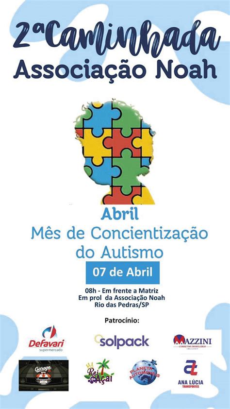 Associação Noah promove 2ª Caminhada de conscientização do autismo