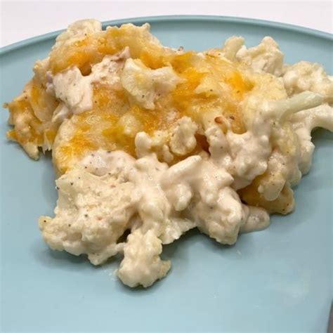 Easy Low Carb Cheesy Cauliflower Bake Diabetic Recipe The Naked