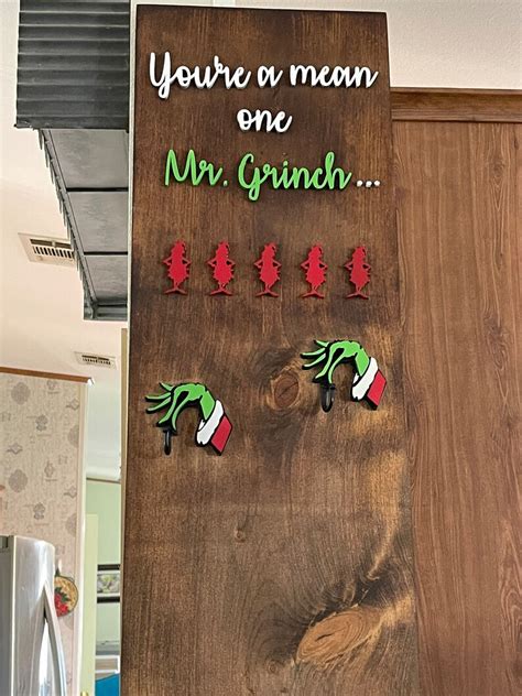 Grinch Stocking Holder Christmas Decor Holiday Gift Etsy