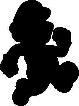 Mario Silhouette SVG - Etsy