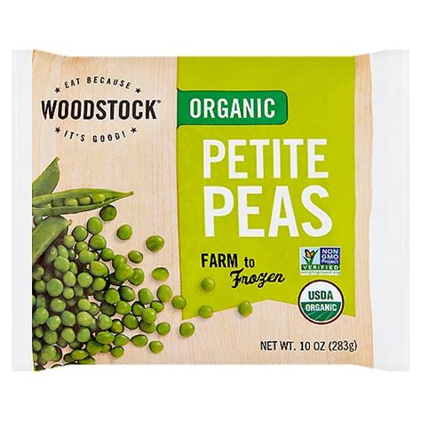 Woodstock Organic Petite Peas 10 Oz Fairway