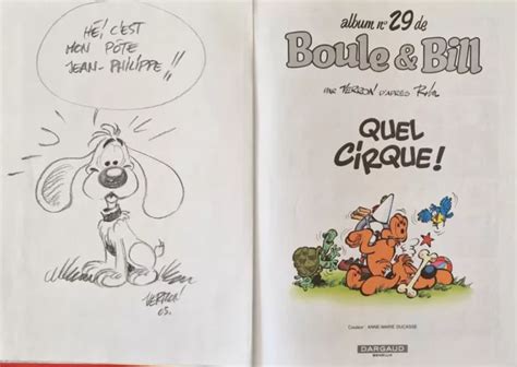 BOULE ET BILL Quel Cirque Dessin Original Par Veron 2003 E O EUR 25 00