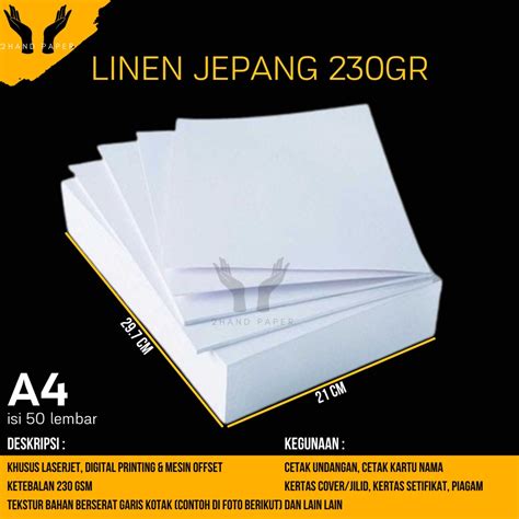 Jual Kertas Sertifikat Linen A4 Isi 50 Lembar Kertas Sertifikat A4