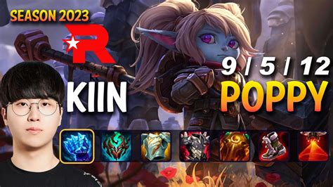 KT Kiin POPPY Vs KAYLE Top Patch 13 13 KR Ranked YouTube