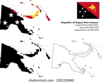 Independent State Papua New Guinea Vector Stock Vector (Royalty Free) 1581332860 | Shutterstock