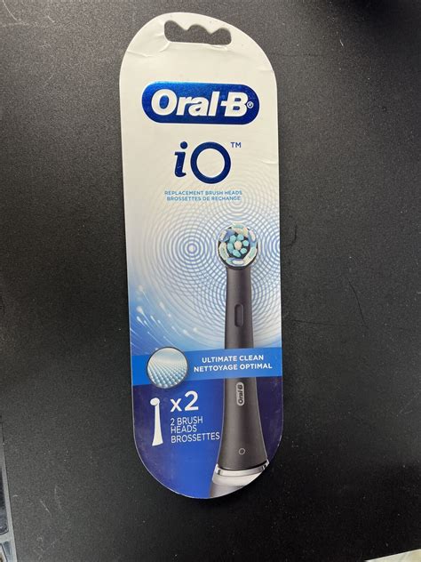 Oral B IO Ultimate Clean Replacement Brush Heads Black 2 Count