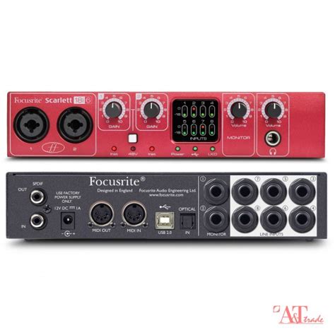 FOCUSRITE Scarlett 18i8 3rd Gen 18 in/8 out USB 2.0 tracking Audio ...