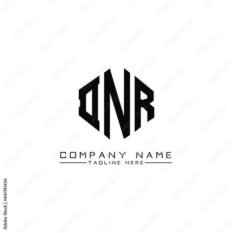 DNR letter logo design with polygon shape. DNR polygon logo monogram ...