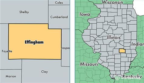 Effingham County Illinois Map Of Effingham County Il Where Is