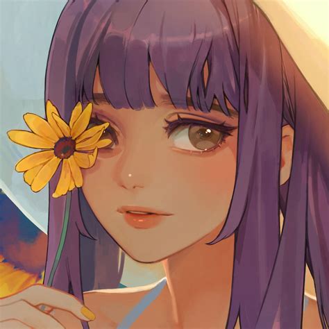 ArtStation Sunflower Fuwa Girls Cartoon Art Cartoon Art Styles