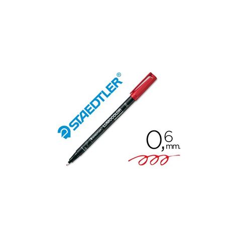 Rotulador Permanente Staedtler Lumocolor Fino Rojo 318 2