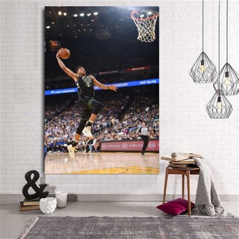 Giannis Poster Giannis Antetokounmpo Canvas Bucks Poster Etsy