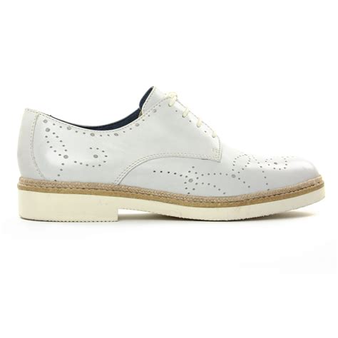 Tamaris White Derbys Blanc Printemps T Chez Trois Par