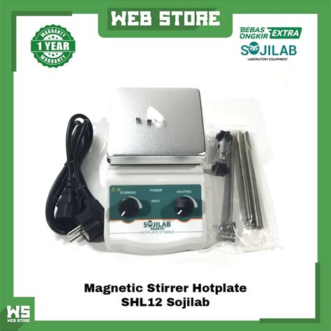 Jual Magnetic Stirrer Stirer Hot Plate Pemanas Alat Laboratorium Alumunium Plate Ml Sojilab