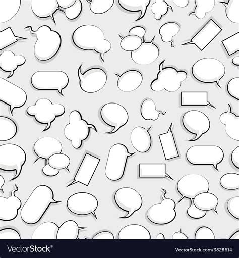 Seamless Speech Bubbles Background Royalty Free Vector Image