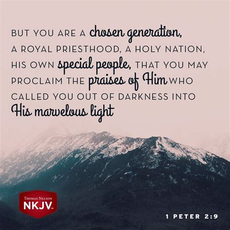 NKJV Verse of the Day: 1 Peter 2:9