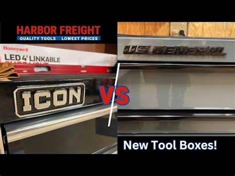 Harbor Freight Tool Boxes U S General Series 3 And Icon Tools 56 Roll