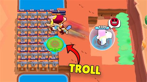 Noob Random Vs Troll Brawl Stars Funny Moments And Glitches And Fails