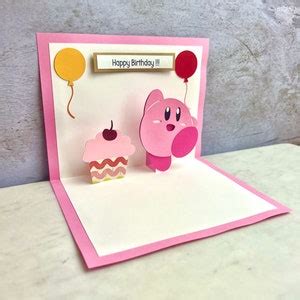 Pop up Kirby Birthday Card Kirby Birthday Card - Etsy