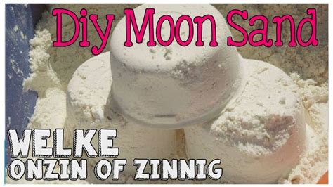 DIY Moon Zand WELKE ONZIN OF ZINNIG 10 Soft Dough Moon Sand