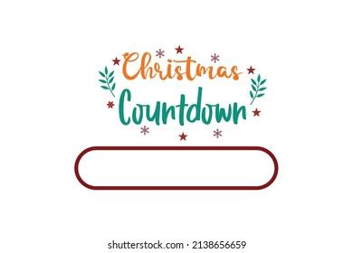 Christmas Countdown Quotes Creative Vector Typography Stock Vector ...