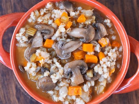 Mushroom Barley Soup - Healthy Comfort Food!