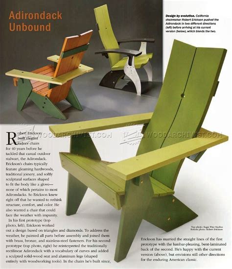 Adirondack Chair Plans - Outdoor Furniture Plans | Outdoor furniture ...