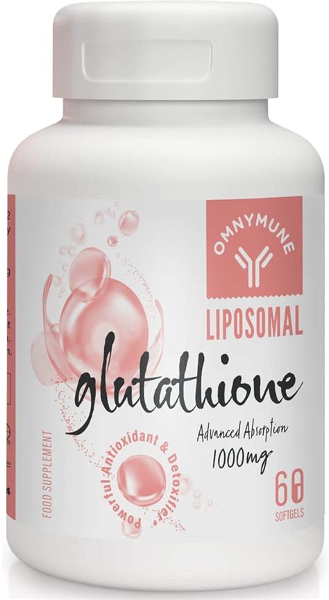 Liposomal Glutathione Supplement 1000mg Reduced Glutathione Softgels