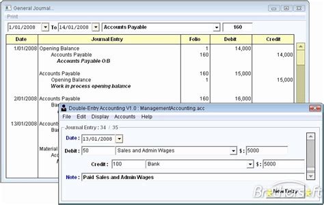 Accounting Journal Entries Template Shooters Journal