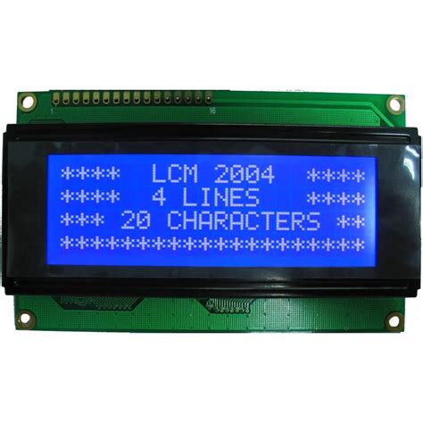 4x20 Parallel LCD Neg Mode W White LED Backlight