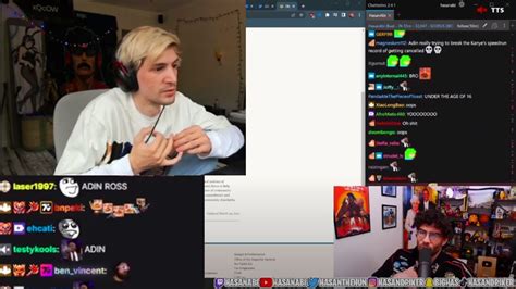 Xqc Reacts To Adin Ross Showing Porn On Stream Might Have Been A