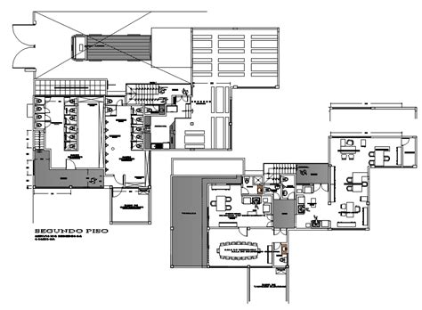 Production And Office Building Floor Plan Autocad Drawing Download Dwg File