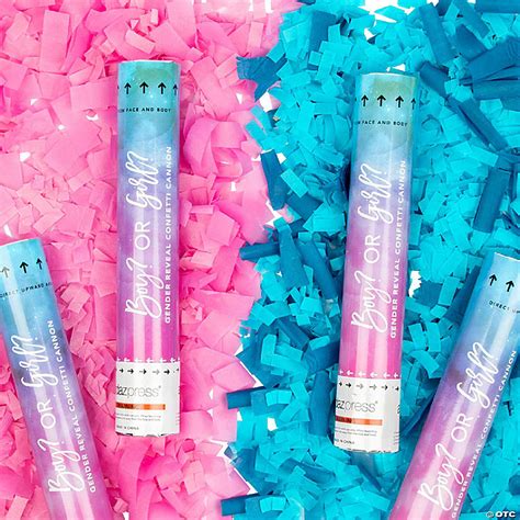 Koyal Wholesale Baby Gender Reveal Confetti Cannons With Blue Or