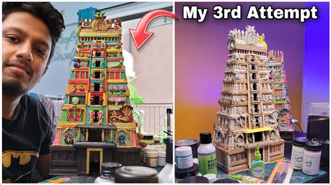 How To Make Gopuram Model South Indian Temple Craft Thekraftco