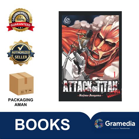 Jual Gramedia Level Comic Attack On Titan Bind Up Edition 01 Hajime