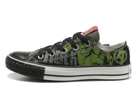 Nike Dunks Custom Design Sneakers : Converse All Star The Hulk Shoes The Avengers Chuck Taylor Low