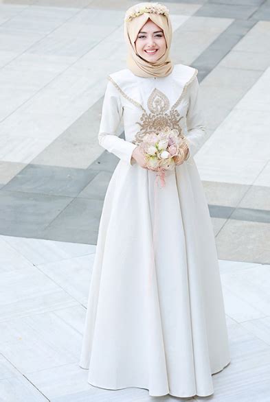 Model Gaun Pengantin Muslimah Simple Tapi Elegan Model Gaun Pengantin