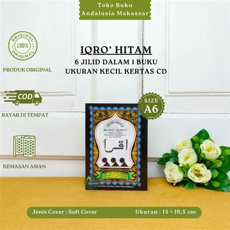 Jual Buku Iqro Hitam Kecil A Kertas Cd Iqra Sampai Shopee