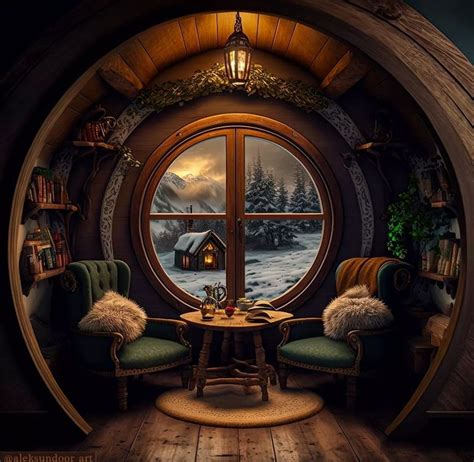 Hobbit ish living room interior mario v – Artofit