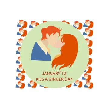 Kiss A Ginger Day PNG Vector PSD And Clipart With Transparent