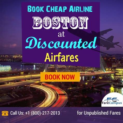 Book Cheap Flights To Boston Bos At Farecampus And Get Cheapest