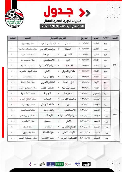 اتحاد الكرة يعلن جدول الدورى المعدل واستئناف المباريات الأربعاء