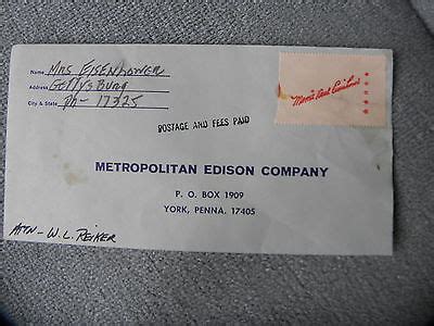 Mamie Doud Eisenhower Personal Signature Stamped Envelope Late S Or