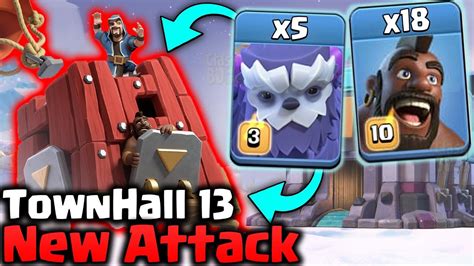 5 Yeti 18 Hog New Siege Barracks New Th13 War 3 Star Strategy