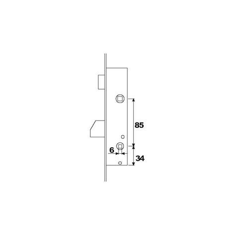 CERRADURA PUERTA METALICA 2214 28 AI TESA