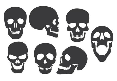 Skull Silhouette Vectors 93750 Vector Art at Vecteezy