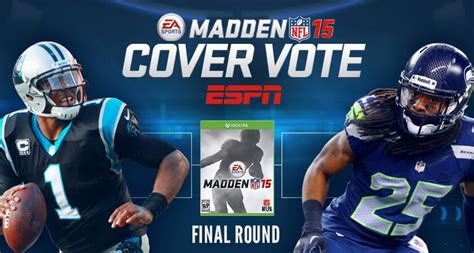 Madden Nfl Cover Vote Cam Newton Vs Richard Sherman In Finals