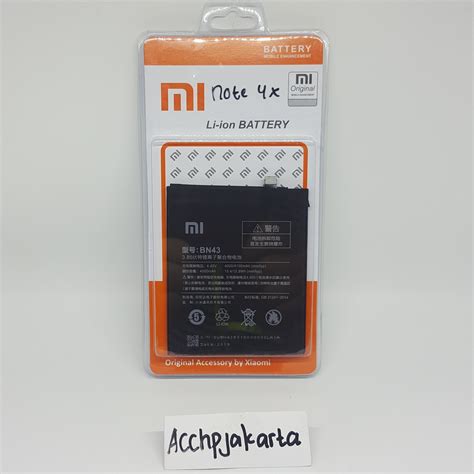 Baterai Xiaomi Redmi Note X Snapdragon Bn Original Battery